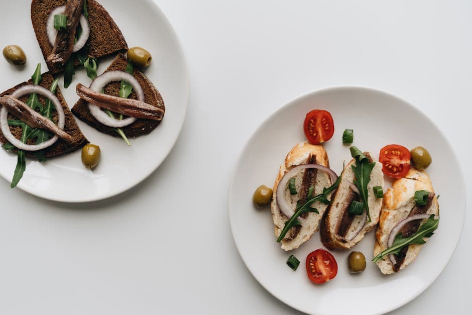 Crostini med fersk mozzarella og ansjosaus