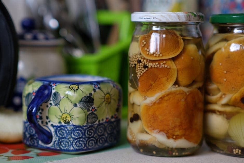 Syltede fersken med krydderlake