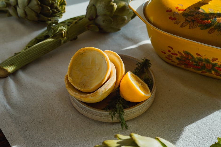 Kokte artisjokker med sitron