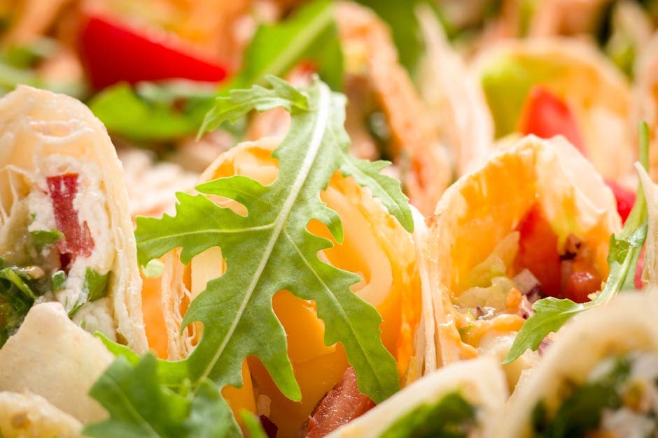 Enkle wraps med kalkun og kremost