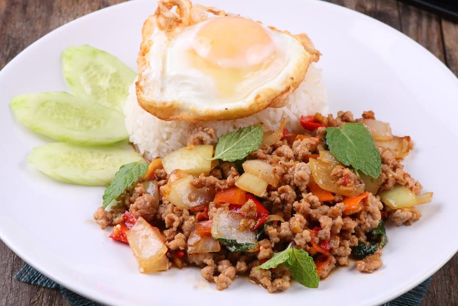 Stekt gresskar med chili og basilikum (Fakthong Pad Bai Horapa)