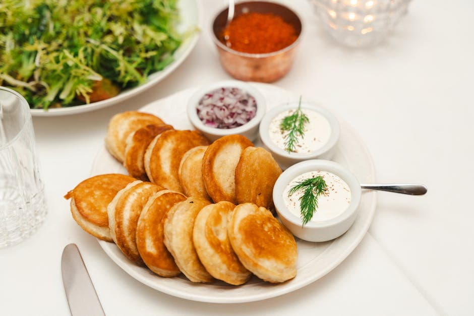 Sprø grønnsakslatkes med dill