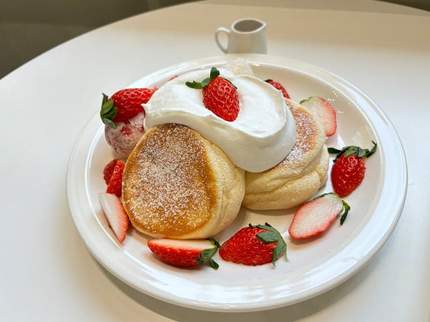 Luftig soufflépannekake med rosiner