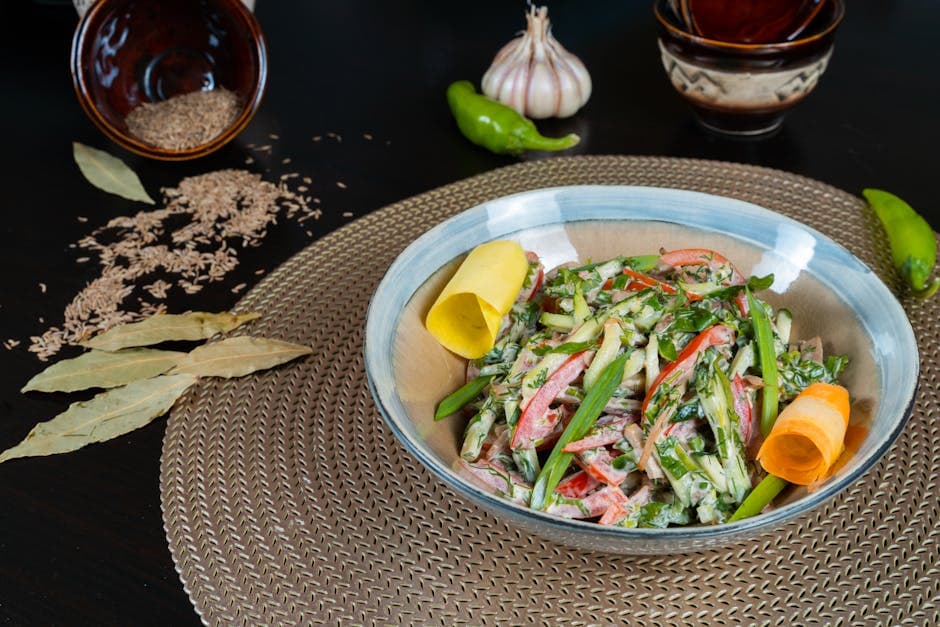 Frisk gulrotsalat med urter