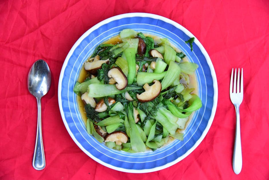 Bok Choy med hvitløk