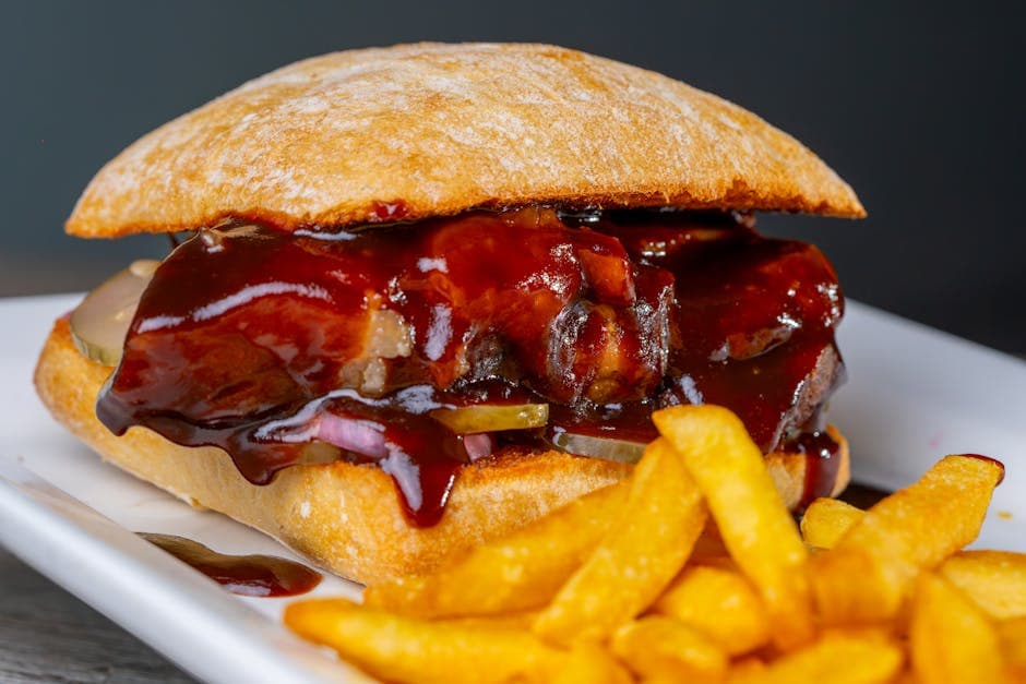 Hoisin-glasert kjøttbrødsmørbrød