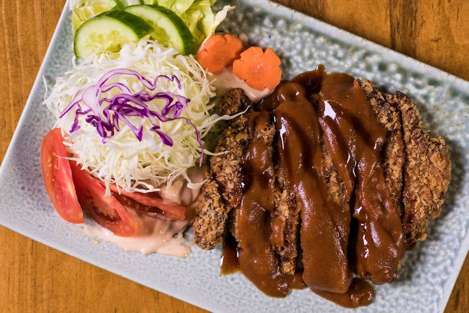 Sprø Tonkatsu med Shiso