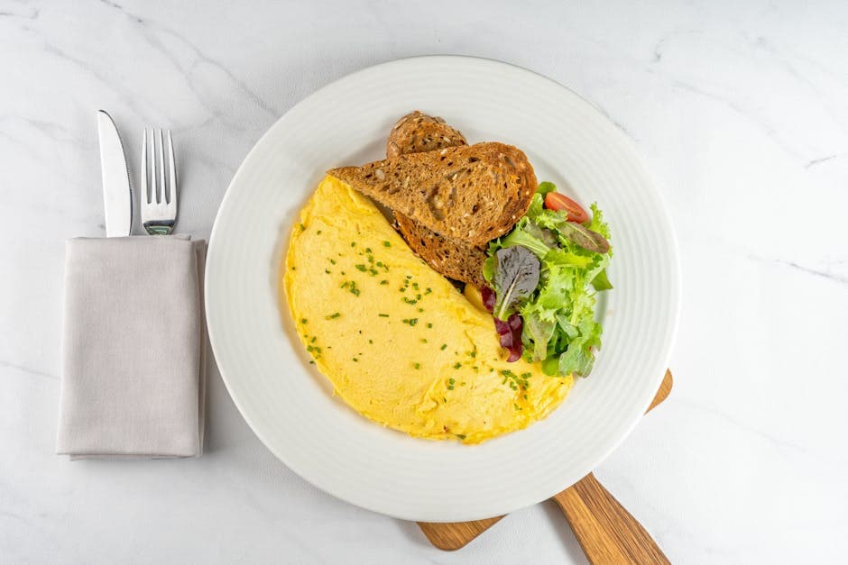 Urte- og Gruyère-omelett