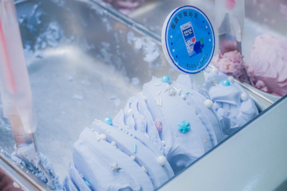 Hjemmelaget blåbæriskrem med sitron