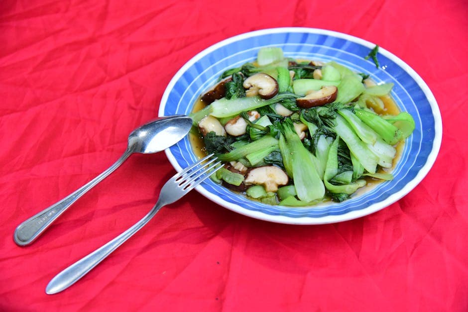 Stekt Shanghai-bok choy med ingefær