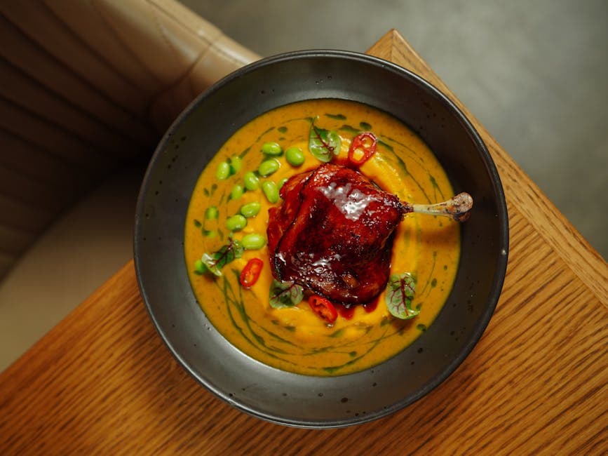 Andekragu med kremet polenta