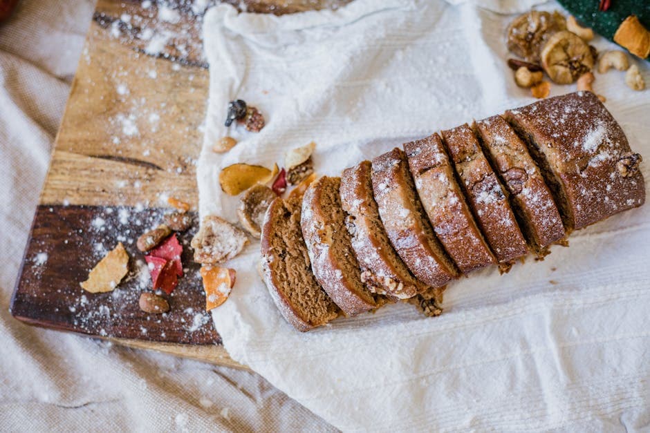 Saftig honning- og daddelbrød med nøtter