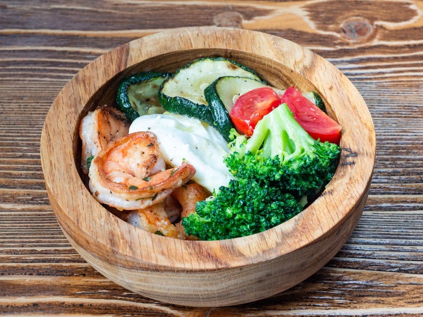 Syltede reker og grønnsaker