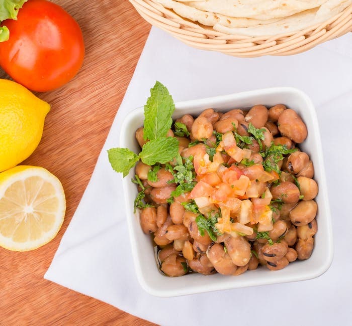 Frisk bønnesalat med sherryeddik