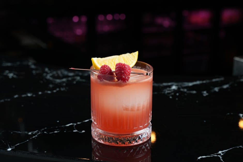 Bringebær Royale med Champagne