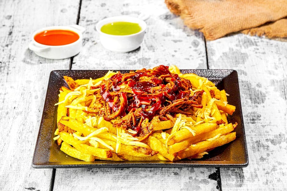 Memphis Barbecue Nachos med Svinekjøtt