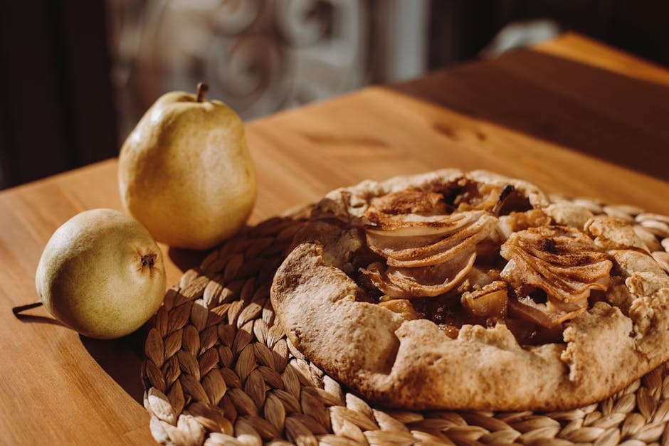 Pærekake med kanel og yoghurt