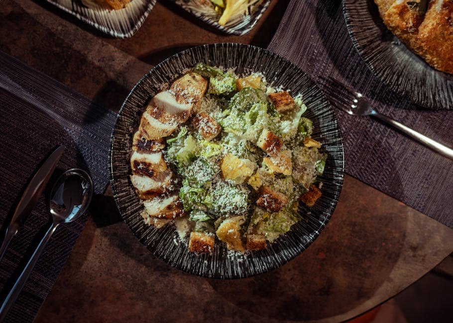 Grillet kylling Caesar Mac'n'Cheese