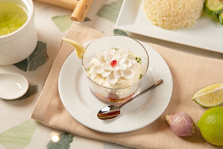 Druegelé med sitronbasilikum og krystallisert ingefær