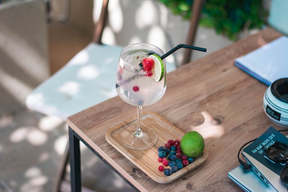 Frisk bringebær- og limecocktail