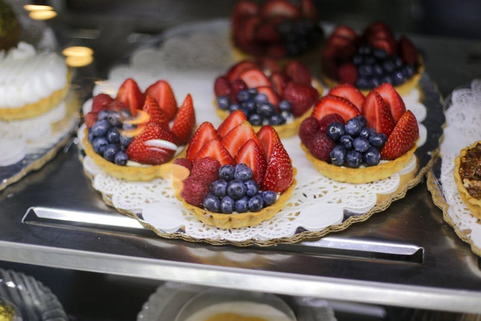 Individuelle bærkaker med butterdeigstjerner