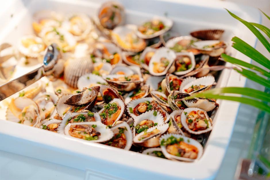 Clams Casino med bacon og paprika