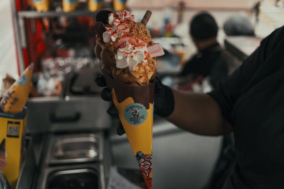 Karamellmacchiato-iskremkjeks