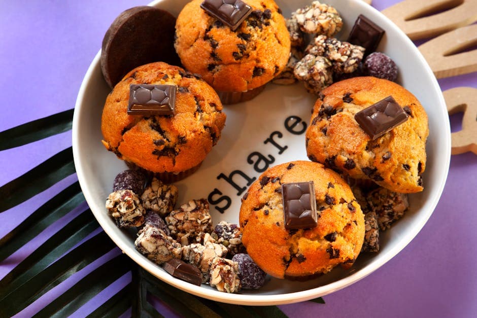 Gresskarmuffins med sprø streuseltopping