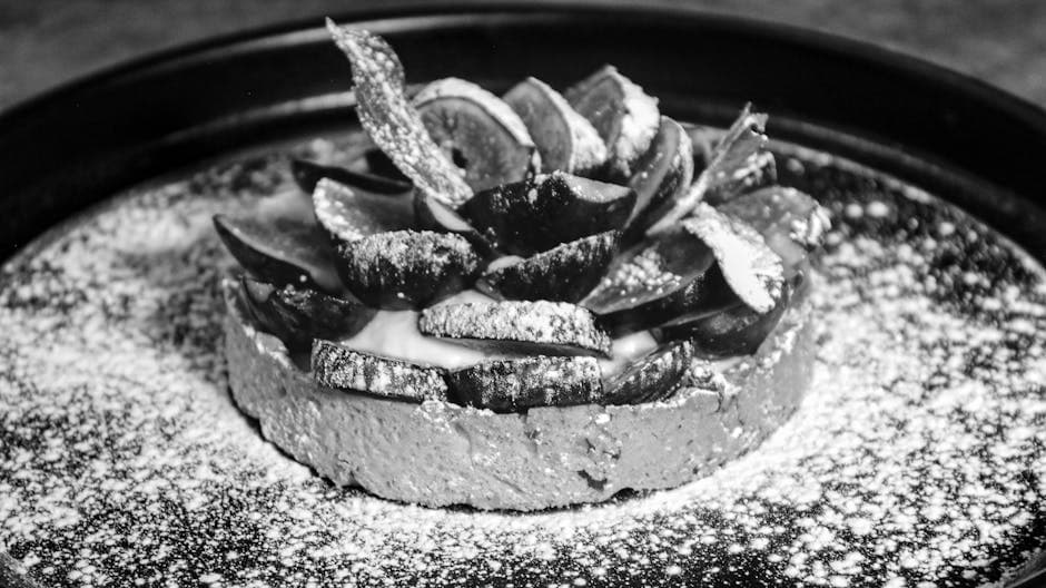 Varm, klissete fikenpudding