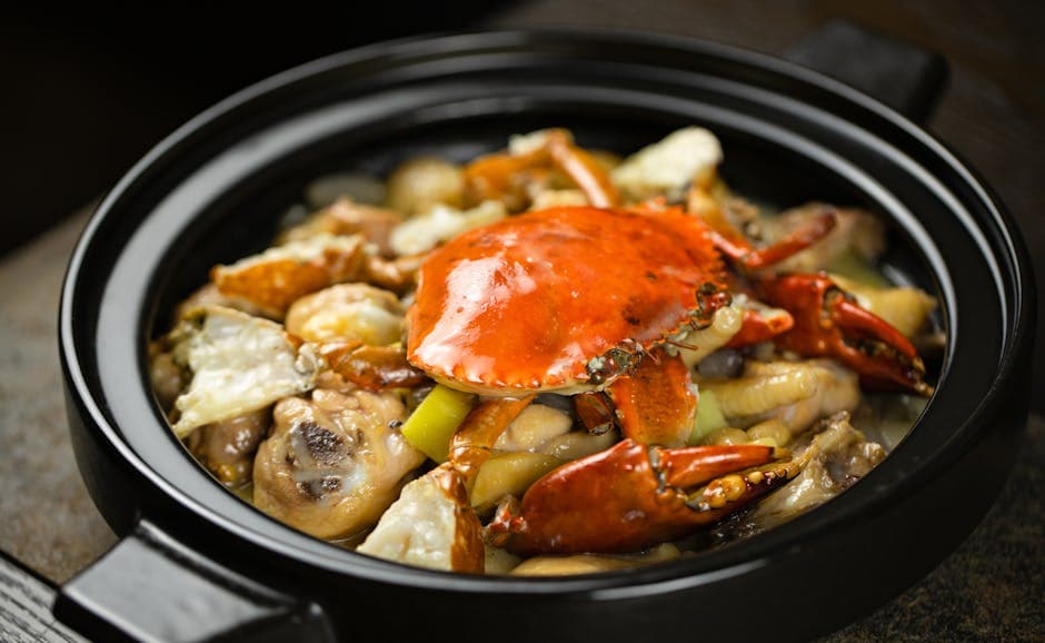 Klassisk krabbecioppino med sjømat