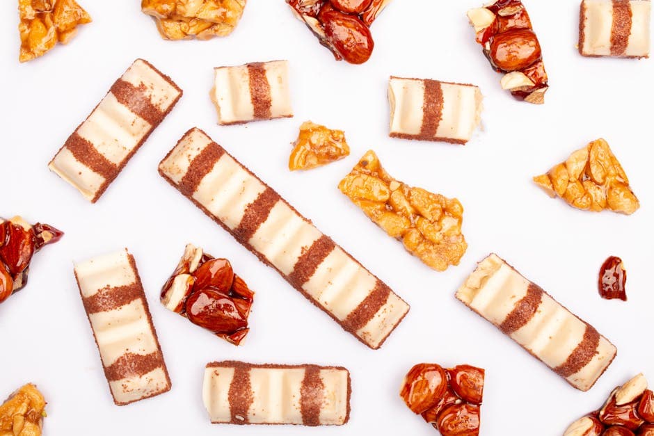 Nøttesmør- og karamellkonfekt med sjokolade