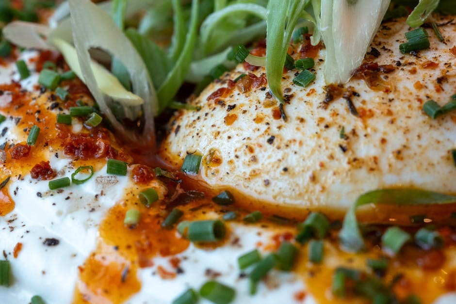 Bakte egg med jalapeñoolje