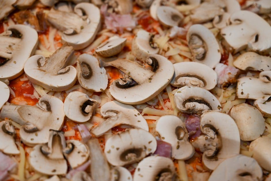 Portobello-sopppizzaer med Fontina og Pecorino