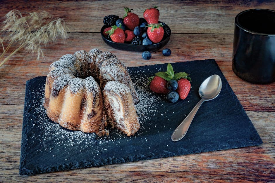 Kremet semolinapudding med friske bær