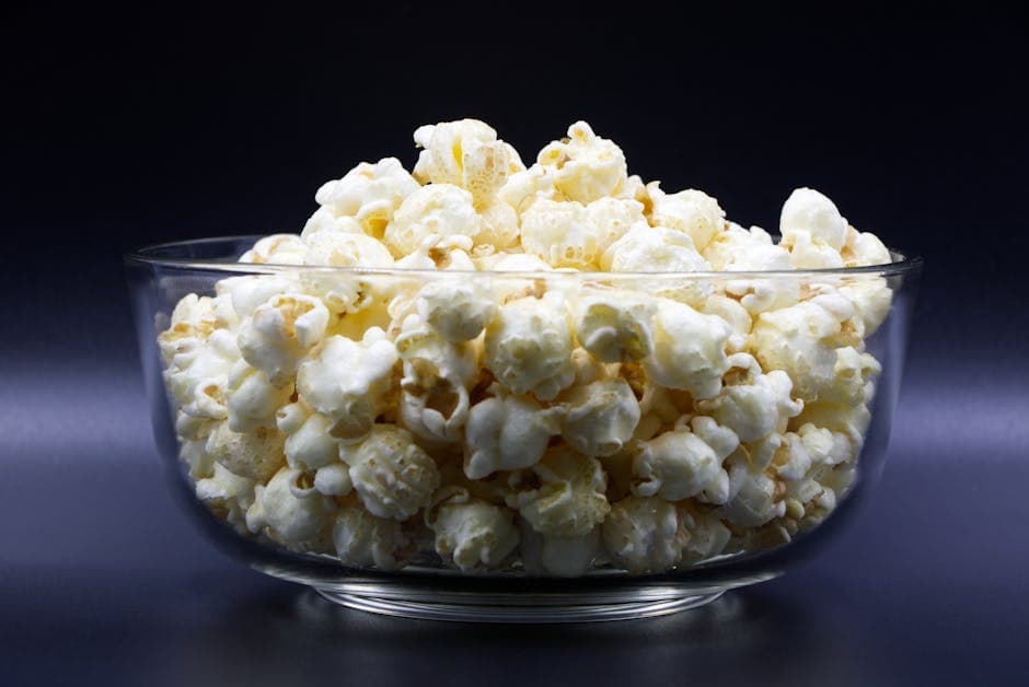 Sprø popcorn med olivenolje