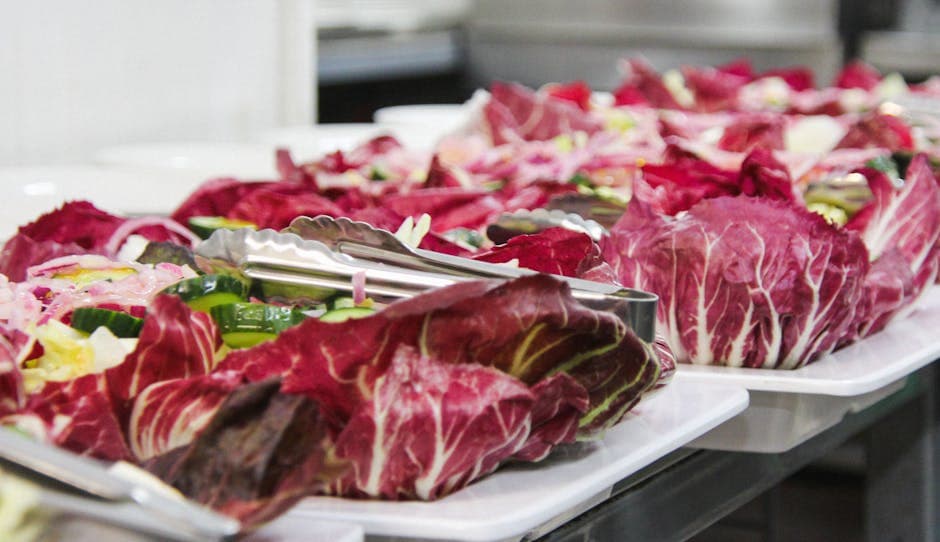 Radicchio-salatkopper med caponata