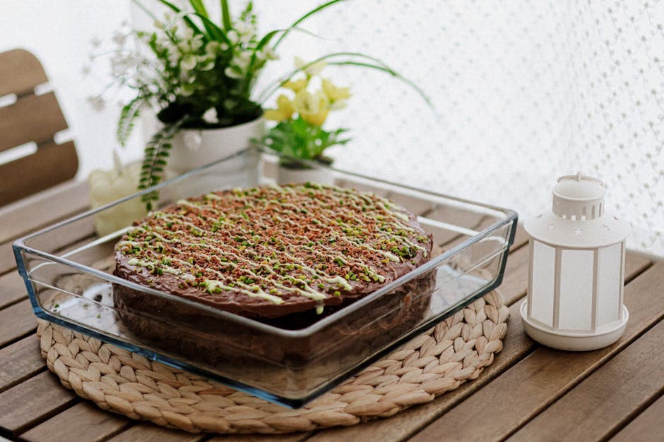 Mynt- og pepperkake med pistasjtopping