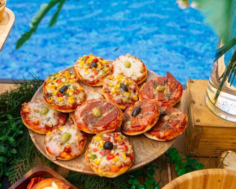 Pizzette med Gorgonzola, Tomat og Basilikum