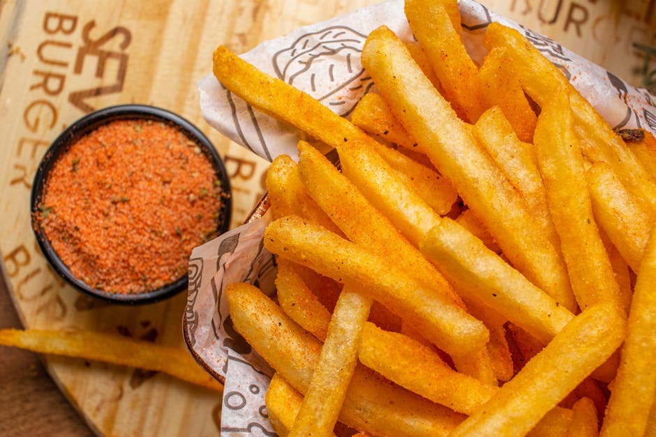 Sprø og krydrede pommes frites