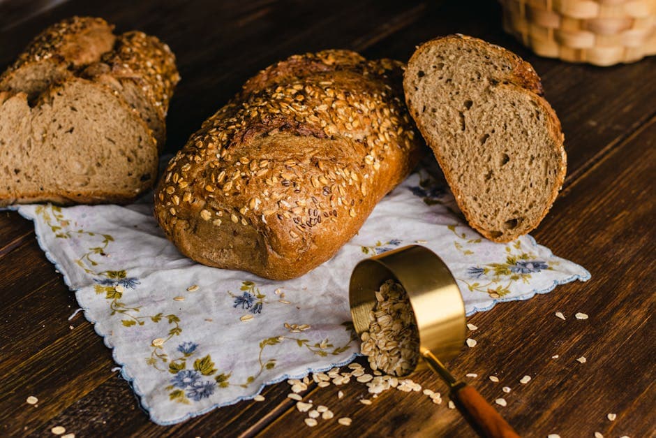 Honning- og havregrynsbrød