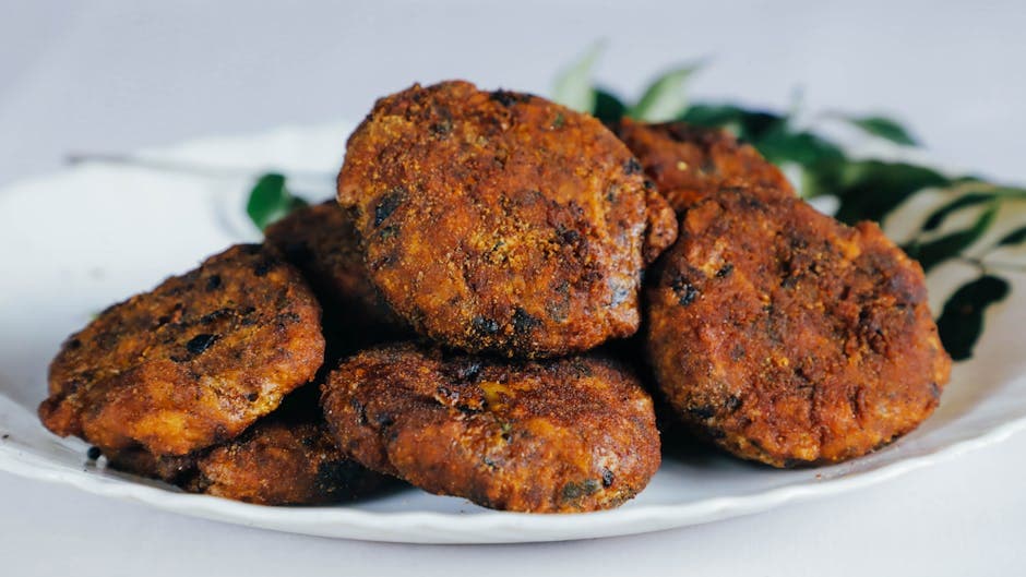 Enkle laksekaker med løk