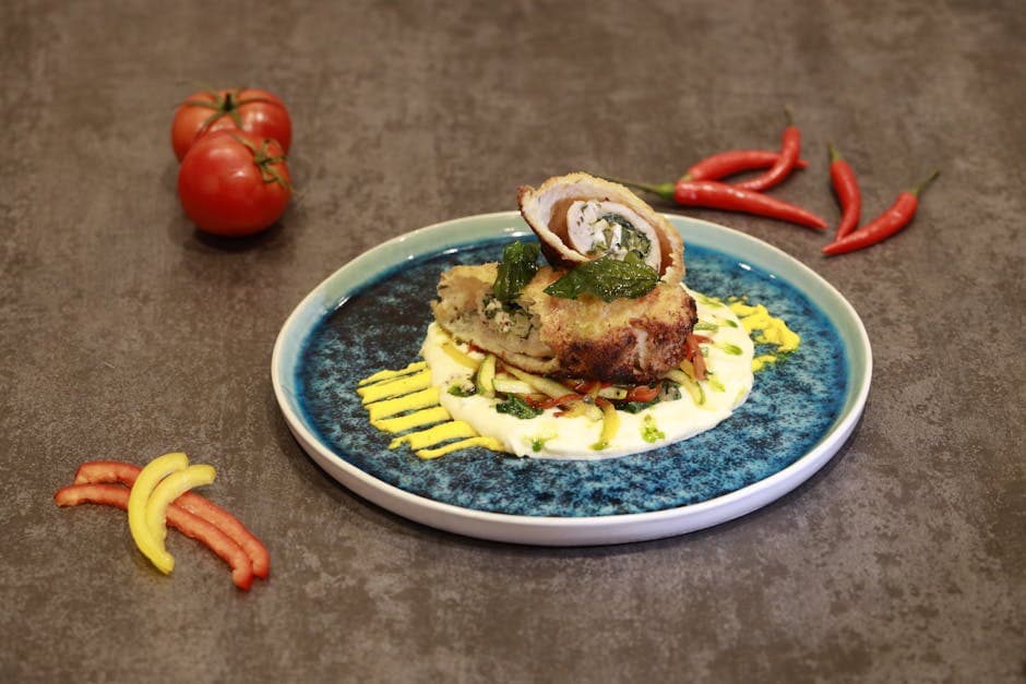 Fylt kylling Valentino med soltørket paprika