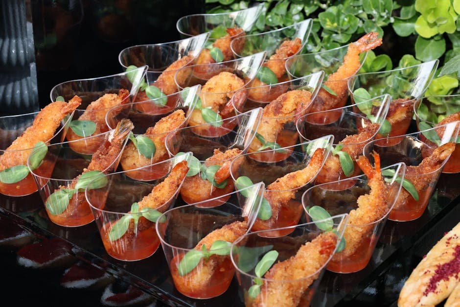 Sprø Buffalo-reker med krydret saus