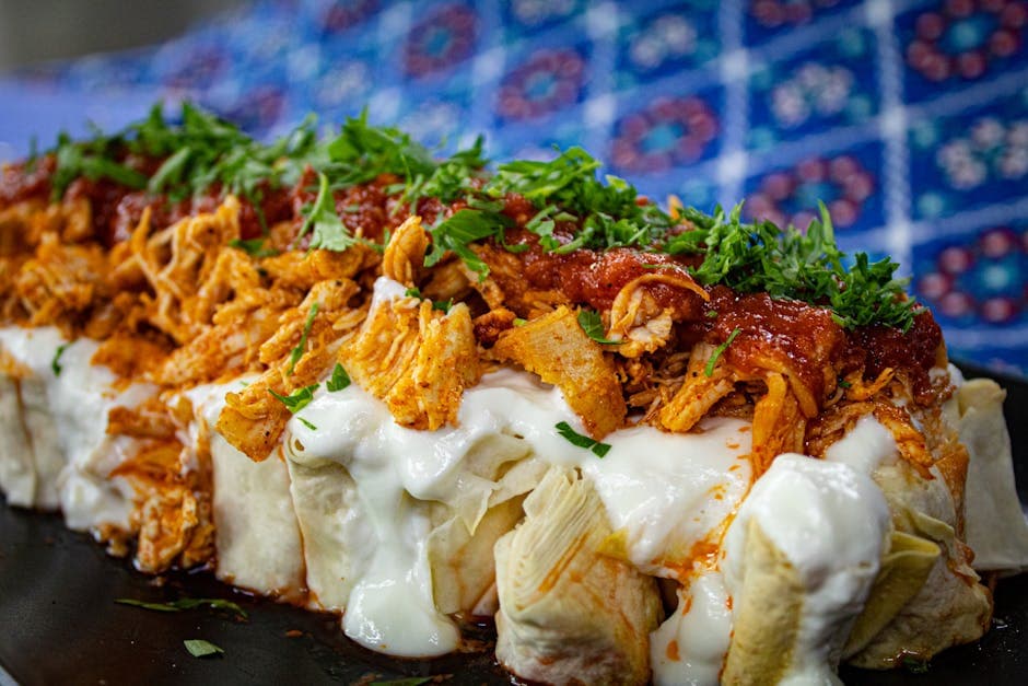 Milde kyllingenchiladas med ost