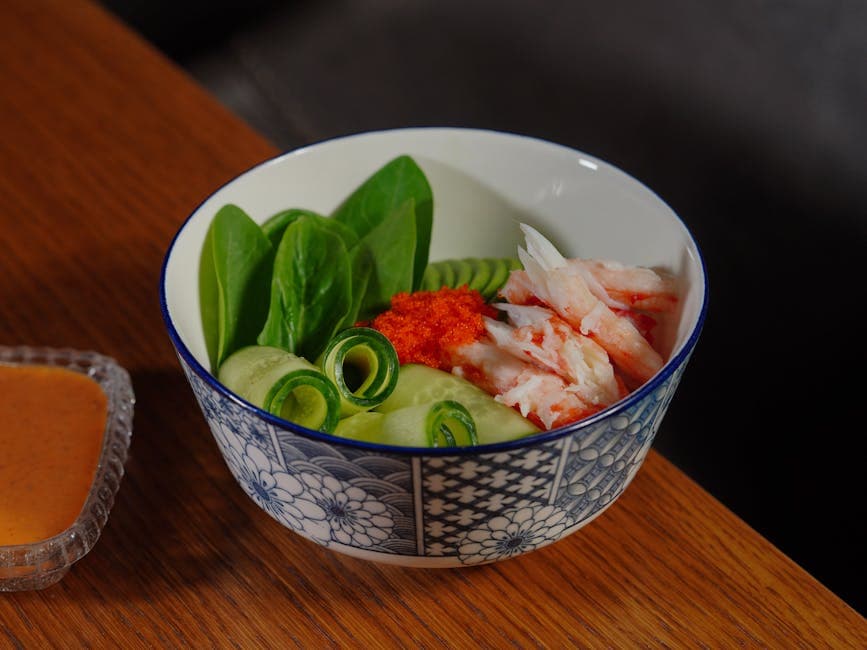 Frisk japansk agurksalat (Sunomono)