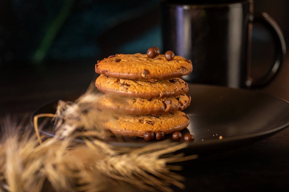 Fullkornskjeks med sjokoladebiter