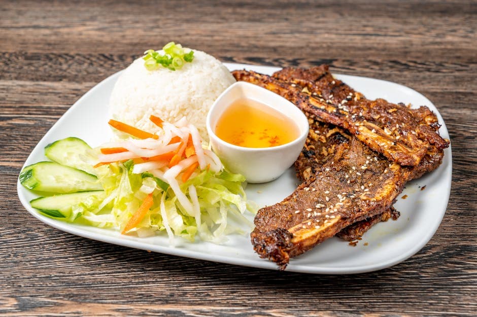 Koreansk BBQ kortribbe (Gal-Bi)