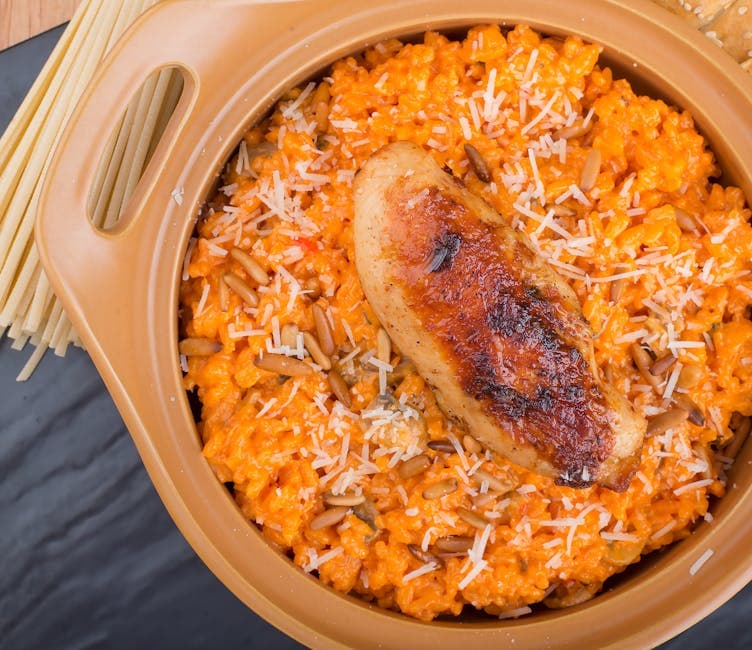 Kremet risotto med italiensk kyllingpølse