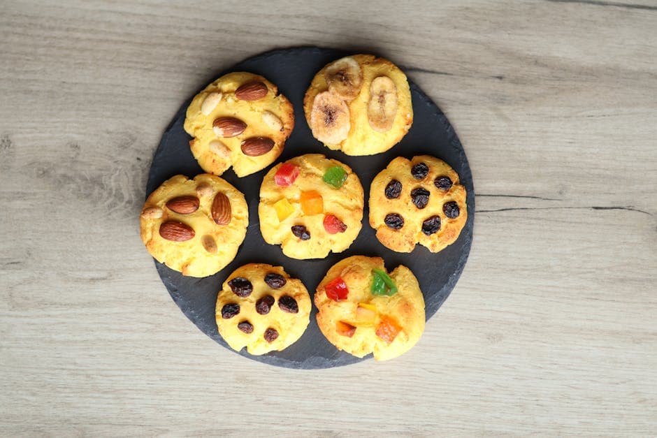 Blåbærsmåkaker med mandel og sitron