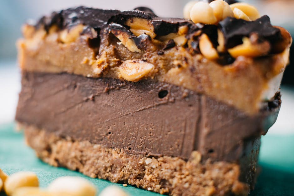 Kremet ostekake med peanøtt og sjokolade